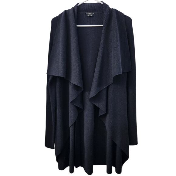 Theory Sweaters - THEORY Wool Open Front Cardigan L Navy Cozycore Fall Quiet Luxury Office Career